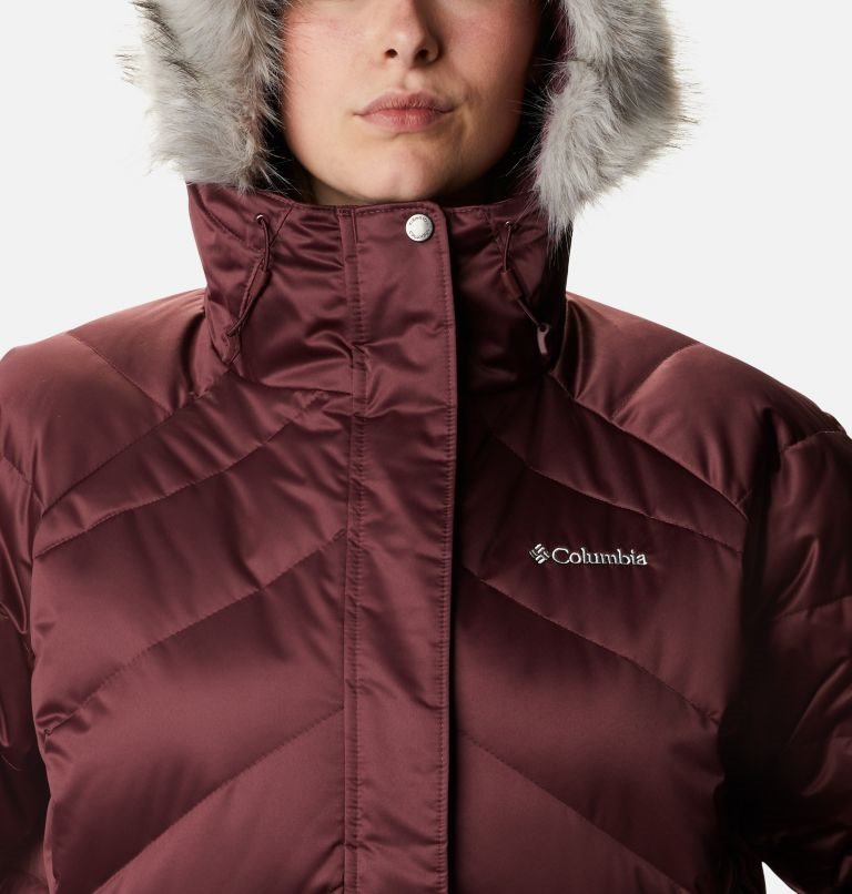 Women's Columbia Lay D Down II Mid Jackets Burgundy | Plus Size CA-M4183